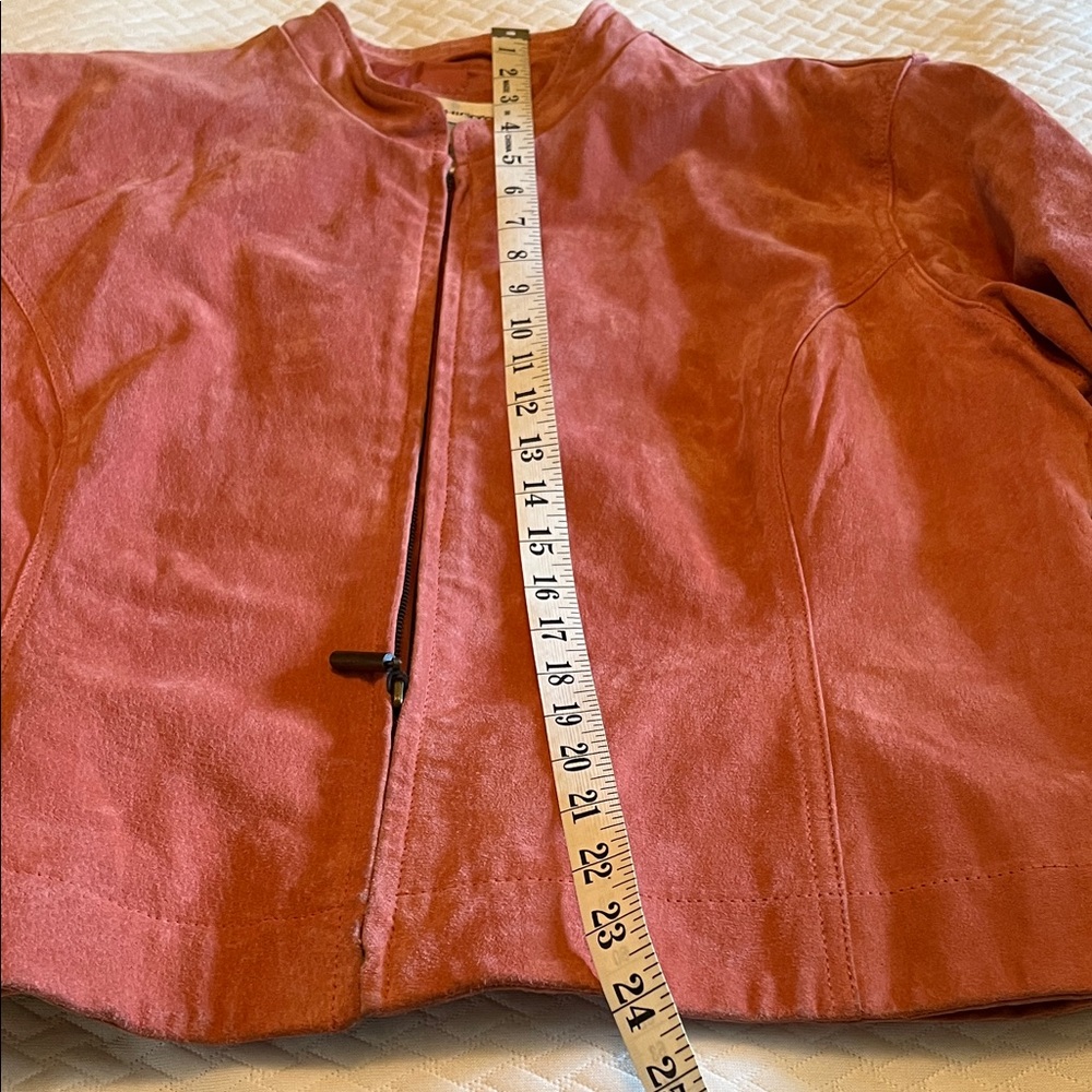 Chico's Rust Orange Suede Zip Jacket - image 6